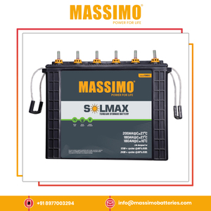 MASSIMO Tubular Storage <b>Battery</b> 180AH 12 V Lead Acid <b>Battery</b> for Uninterruptible Power Supplies at Bulk Price - Product Image 2