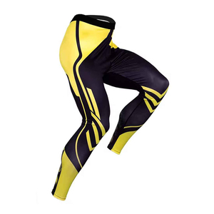 Fabricante Hombres Gym Wear Leggings Pantalones de compresión Pantalones ajustados Ropa deportiva Ropa de secado rápido Gym Leggings - Product Image 6