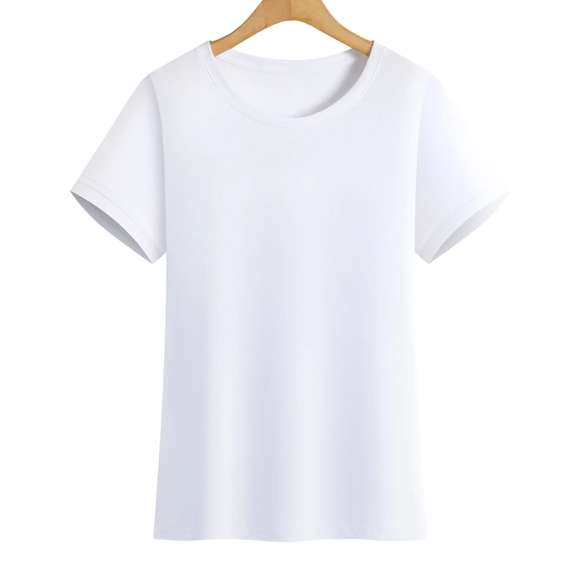 Création de logo personnalisé OEM T-shirt personnalisé à col rond en pur coton avec logo à manches courtes pour les fêtes et les tenues de travail