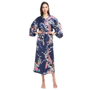 Summer Plus Size Women's Home Clothes Soft Long Wear Silk Set Sleepwear for Women Printed Dress Customized In Different Colors - Product Image 3