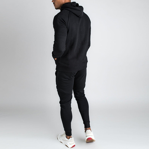 Ensemble survêtement homme personnalisé Ensembles fitness décontractés à la mode Lettre patchwork Sweat à capuche Pantalon de survêtement Streetwear sportif - Product Image 5