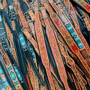 Collier de chien en cuir rembourré souple de qualité supérieure collier de chien usiné occidental au prix de gros - Product Image 6