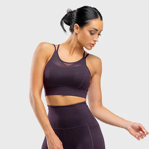 ชุดโยคะกีฬาสีม่วงเข้มคุณภาพสูงสำหรับผู้หญิง ไซส์พลัส  ไม่มีตะเข็บ ระบายอากาศได้ดี เป็นมิตรกับสิ่งแวดล้อม กันน้ำ เหมาะสำหรับการออกกำลังกาย - Product Image 4