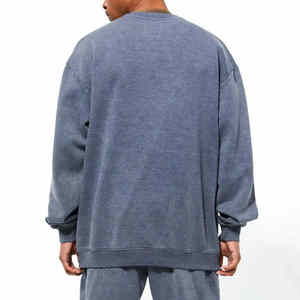 Nouveau design de survêtements avec logo personnalisé ACID WASHED pour hommes, vêtements de rue, sweats à capuche et pantalons de survêtement, survêtements pour hommes, 2025 - Product Image 6