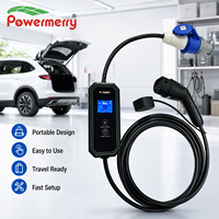 Chargeur EV portable 7kW 32A Type 2 230Vac avec prise de courant personnalisée pour les besoins de charge à domicile, au garage, en voyage et en cas d'urgence en Europe