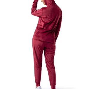 2025 unisexe femmes hiver gymnastique sport fermeture éclair survêtement doux velours Jogging survêtements en relief poche français 2 pièces ensemble - Product Image 2