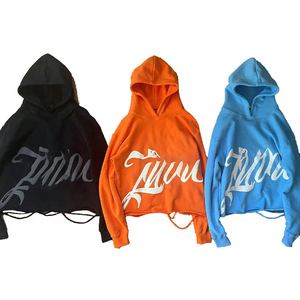 Sweat à capuche homme respirant chaud pull en tricot anti-rides anti-rétrécissement caractéristiques avant imprimé motif lettre hiver - Product Image 1