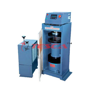 Máquina de prueba de compresión Manual, lectura de fuerza de compresión directa, Control de ritmo, capacidad de 1000 KN, (IS 14858) - Product Image 1