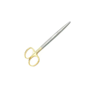 Tijeras T.C. con Mango Dorado - Herramienta Quirúrgica Dental Profesional - Product Image 5