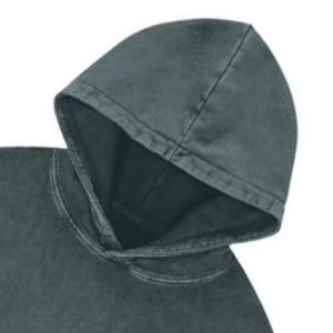 Sweat-shirts décontractés pour hommes en coton mélangé, personnalisés, délavés à l'acide, basiques, unis - Product Image 3