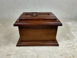 กล่องไม้สำหรับใส่เถ้ากระดูกของผู้ชายสำหรับผู้ใหญ่เพศชายหรือเพศหญิงโกศตกแต่งด้วยไม้สไตล์อเมริกัน - Product Image 6