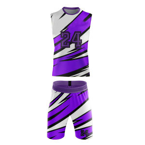 Traje de Baloncesto Transpirable Hecho de Material 100% Poliéster, Camiseta de Baloncesto de Malla de Secado Rápido - Product Image 2