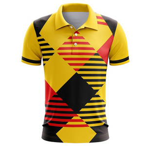 Camisetas de Golf para Hombre Más Vendidas, Cuello Alto de Poliéster/Algodón, Impresión Serigráfica, Manga Corta, Tela Jersey, Logotipo Personalizado - Product Image 3