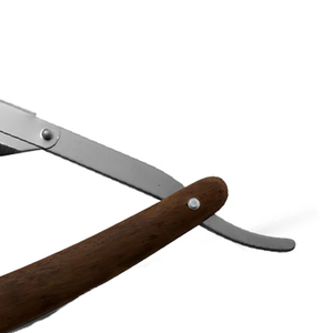 Navaja de Afeitar Profesional de Acero Inoxidable con Mango de Plástico, Corte Recto, para Barbería y Cuidado de la Barba - Product Image 3