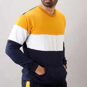 Sudadera de cuello redondo bordada en blanco Sudadera con capucha unisex personalizada sudaderas de poliéster para hombres - Product Image 6