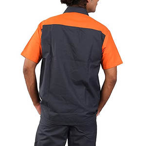 ชุดหม้อไอน้ำแจ็คเก็ตเครื่องแบบอุตสาหกรรมคลุมทั้งหมดสำหรับผู้ชายด้วยเทปสะท้อนแสงเพื่อความปลอดภัยสีที่กำหนดเองและโลโก้ที่มีคุณภาพสูง - Product Image 6