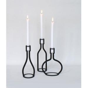 Portavelas de Metal para decoración del hogar, candelero para iluminación y juego, portavelas decorativo con acabado antiguo elegante - Product Image 1