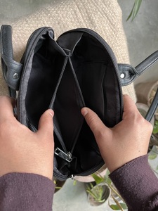 Meilleure vente, petit sac à main double pour femmes en cuir de vachette, très vendu, sac à main fait main pour shopping, sac décontracté, ensemble à poils en cuir de fourrure - Product Image 6