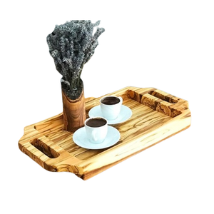 Plateau de service brun clair pour les fruits, plateau de service en bois à prix abordable - Product Image 6