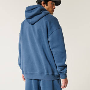 Venta al por mayor de peso pesado sin cordón pulóver Sudadera con capucha Logotipo de impresión digital personalizado francés Terry algodón de gran tamaño hombres sudaderas con capucha para hombres - Product Image 3