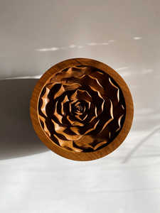 Floral Bowls - Taif Flower Arabian Incense Wooden Mosaic Incense <b>Burner</b> for <b>Oud</b> - Product Image 2