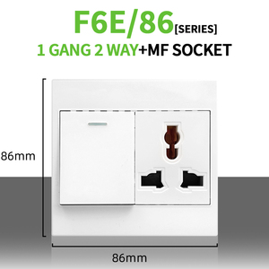 Switch Factory 86/118 Type Light Universal Standard PC Free Combination 1/2/3/4 Gang <strong>Wall</strong> Power Outlet Electric <strong>Plug</strong> <strong>Wall</strong> <strong>Socket</strong> - Product Image 5