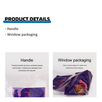 Bolsa de Embalaje para Pollo Asado al por Mayor, Bolsa con Cierre Vertical y Ventana Transparente, Plástico Compuesto de Alta Barrera