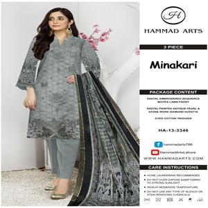 Trajes de césped para mujer bordados de alta calidad con estilo, vestidos informales indios y paquistaníes de inspiración étnica, copia maestra - Product Image 4