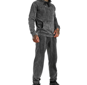 Survêtement unisexe personnalisé de haute qualité en coton molletonné 100 %, délavé à l'acide, séchage rapide, pour la gym et les loisirs, collection automne - Product Image 6