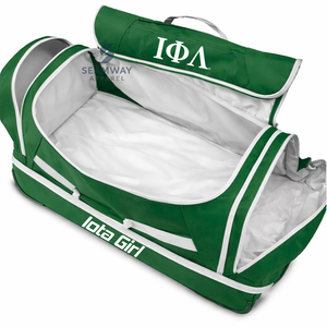 Iota phi Lambda sorority กระเป๋าเดินทางล้อลากแบบพกพา, กระเป๋าเดินทางล้อเรียบที่จับกล้องส่องทางไกลความจุขนาดใหญ่ - Product Image 2