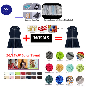 Ensemble de tennis avec logo brodé le plus récent Chandail court Pickleball Hauts polo Chandail tricoté pour femmes Tenues de tennis Tennis Ensembles de 2 pièces - Product Image 5