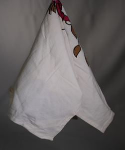 Vente en gros de torchon réutilisable à séchage rapide 100% coton éponge cuisine cadeau personnalisé Logo imprimé floral jetable couleur blanche cuisine - Product Image 1