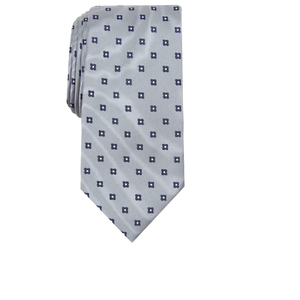 Cravatta Professionale da Uomo Taglia Unica in Misto Seta Grigia per Club e Ufficio - Product Image 1