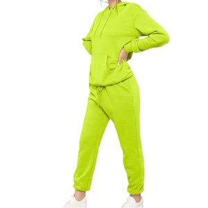 Conjunto Deportivo Informal Ajustado para Mujer, Sudadera con Capucha Transpirable y Pantalones Deportivos en Colores Atractivos para Invierno con Entrega Rápida - Product Image 1
