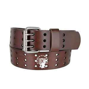 UNIQUE GYM WEAR Cinturones de Cuero Vacuno Marrón Hechos a Medida para Hombre, Hebilla de Acero, Estilo Casual Vintage, Reversibles y Ecológicos - Product Image 1