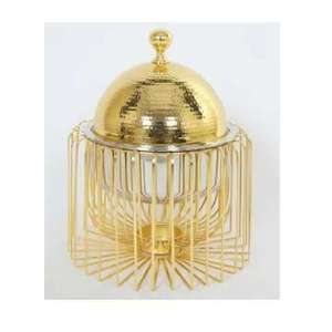 Casserole élégante marmite de haute qualité avec base en bois chauffe-plats en argent maison hôtel Buffet golfe utilisation de fête de mariage ronde - Product Image 6