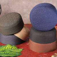 Gorro de Oración Transpirable, Lavable y Listo para Usar, Gorro Musulmán Bordado con Costuras Finas, Gorro de Namaz para Adultos