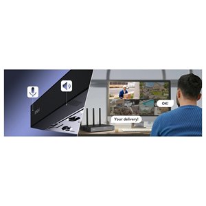 Enregistreur vidéo réseau WiFi 10 canaux noir NVR N110W 8A0E P Enregistreur vidéo de surveillance - Product Image 3