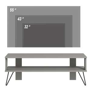 Duama Premium Soporte de TV de estilo europeo Gris Diseño moderno y elegante Muebles de sala de estar duraderos para uso en hoteles y pasillos - Product Image 4