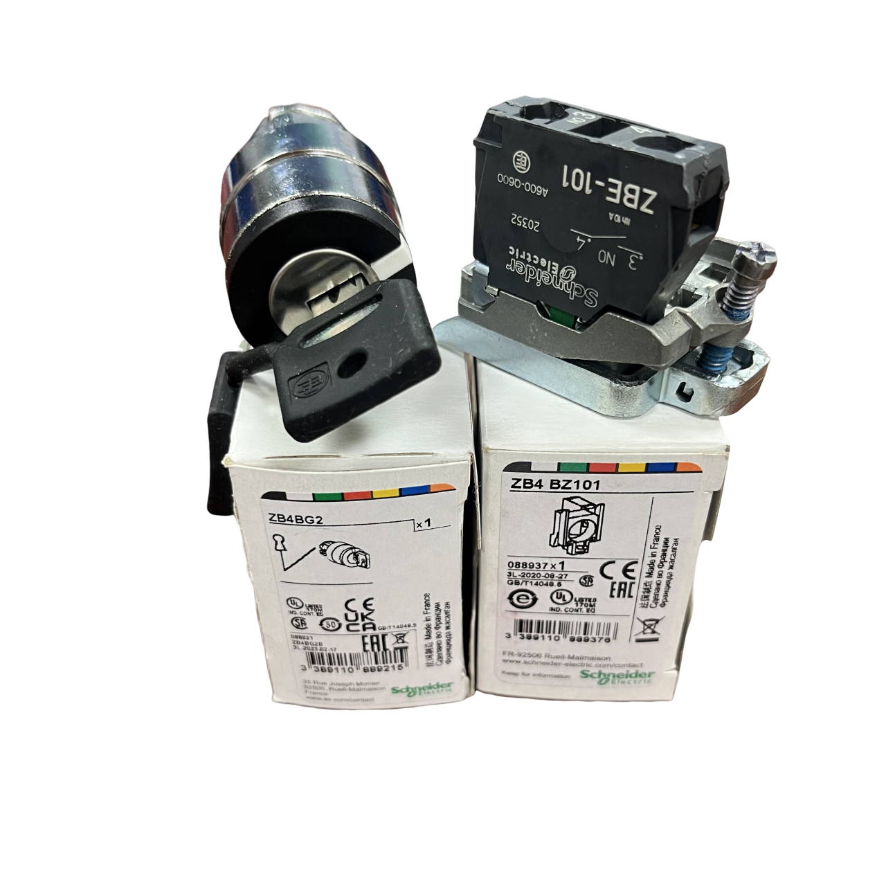 IFRS Certificate 教材セット　ver4.4 Schneider XB4BG21 22mm 1NO Metal Selector Switch - IP67