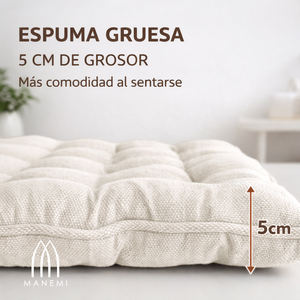 Cojín para Banco con Cubierta con Cierre, Relleno de Fibra Hueca, Cómodo para Interiores y Exteriores, con Almohadas - Product Image 3