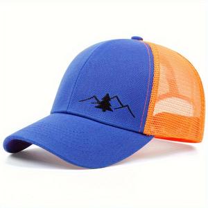 Gorra de camionero personalizada de alta calidad con elegante parche tejido bordado 3D malla de lona para deportes al aire libre-para ciclismo y playa - Product Image 1