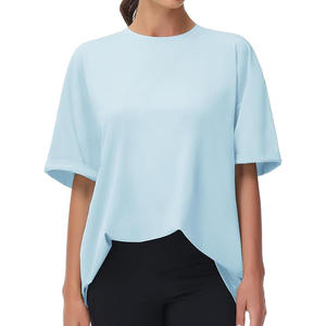 Custom Women Oversized T-<b>shirt</b> 100% Cotton <b>Shirts</b> for Women Wholesale <b>Long</b> T <b>Shirt</b> for Women - Product Image 5