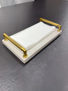 Modern serving tray Marble and Brass handle use for home bed room kitchen and <b>other</b> - Product Image 4