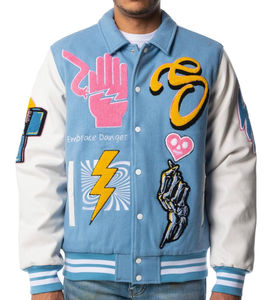 Chaquetas Varsity Personalizadas para Hombre con Logotipo Bordado a Color, Chaquetas de Béisbol, Chaquetas Universitarias, Precio al por Mayor - Product Image 1