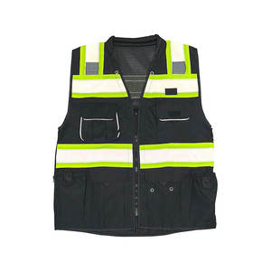 Vêtement de travail haute visibilité, veste de sécurité sans manches avec bande réfléchissante pour les travailleurs du bâtiment et les travailleurs en extérieur - Product Image 4
