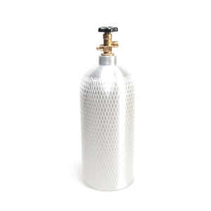 Bouteille de CO2 10 lb (6,9 kg) en aluminium pour distributeur de bière pression avec valve CGA320 - Product Image 2