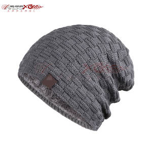 Gorro de invierno para hombre, gorro elástico de tela suave para uso diario, gorro de algodón transpirable - Product Image 1