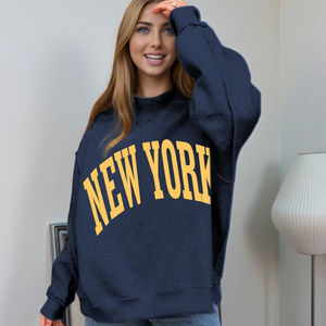 Sudadera de Forro Polar Reversible con Cuello Alto y Logotipo Personalizado Estampado en la Parte Delantera para Mujer, Talla Grande, Moda de Invierno - Product Image 1