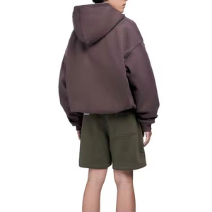 Ropa de calle de alta calidad, sudaderas con cremallera en blanco, sudaderas con cremallera de gran tamaño Vintage, lavado ácido, Sol desteñido, sudaderas con cremallera desgastada para hombres, 100% algodón - Product Image 3